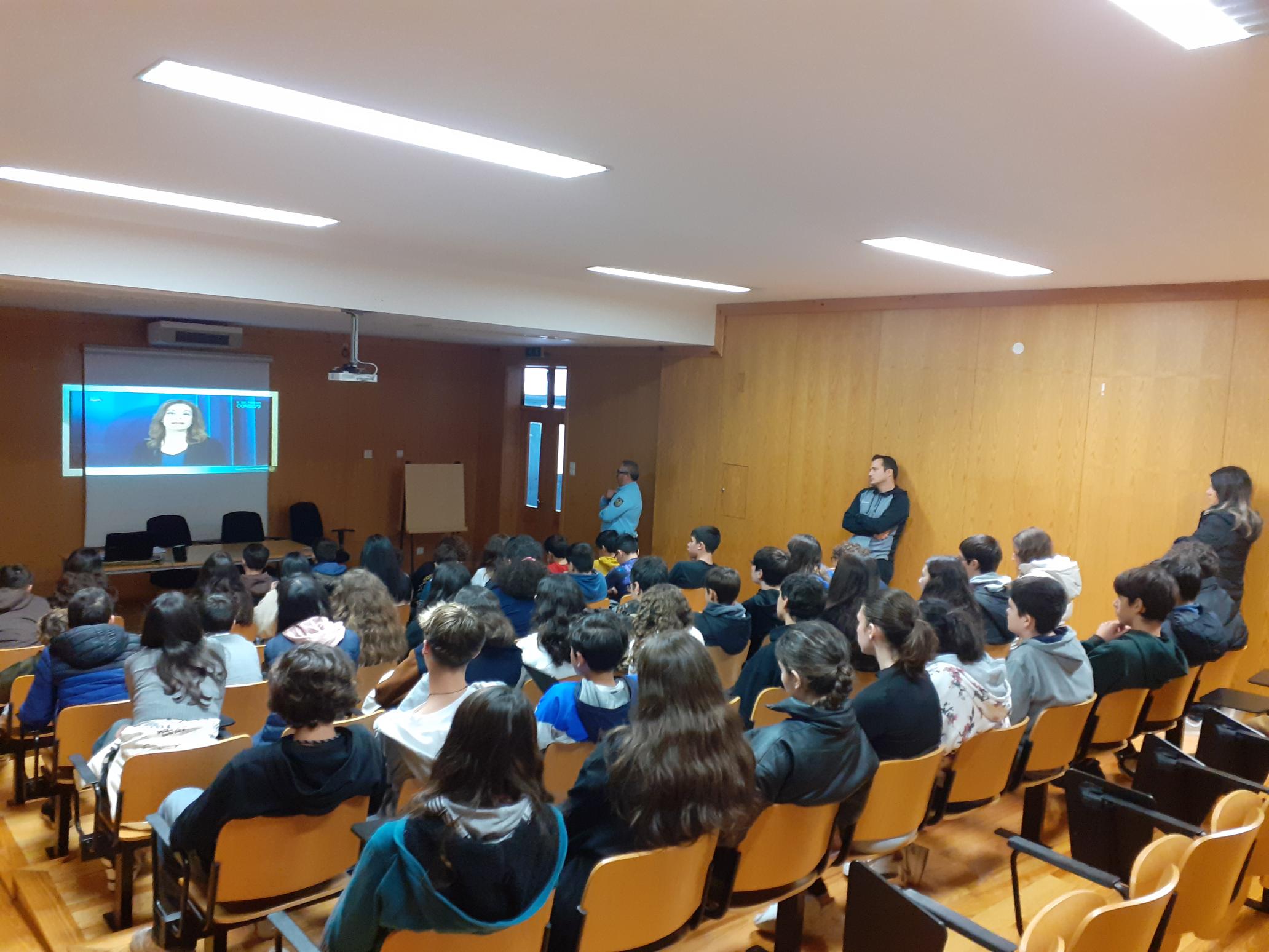 foto 1 da Sessão de sensibilização sobre Bullying e Cyberbullying