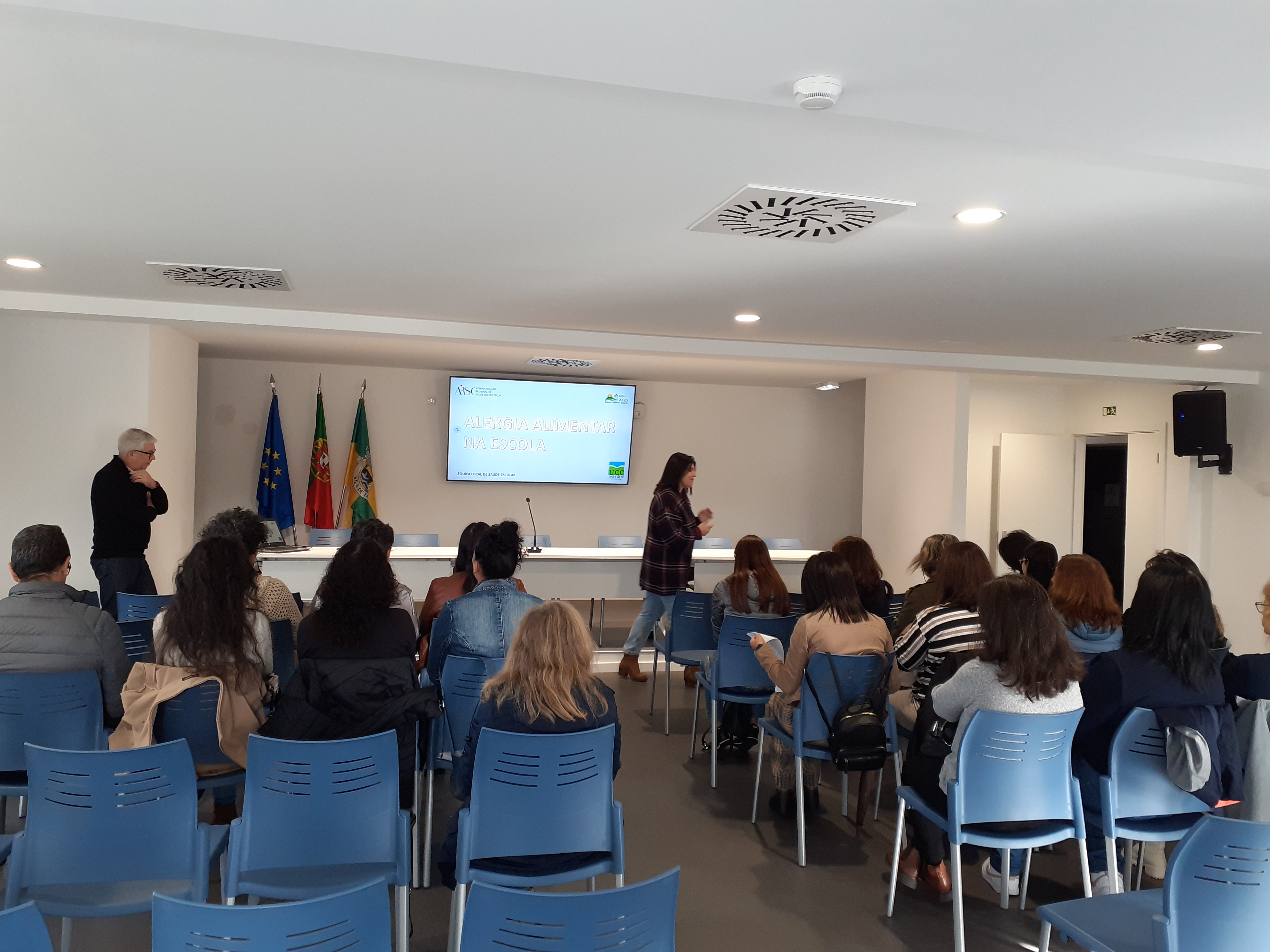 foto 1 da sessão sobre alergia alimentar na escola