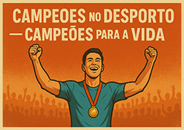 imagem da campanha Campeões para a Vida